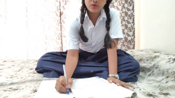 Indian virgin school girl fucked her tusion teacher for the first time