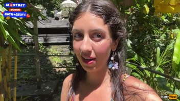 Crazy CUMWALK on Public Waterfall Full of People Blowjob in Public Toilet