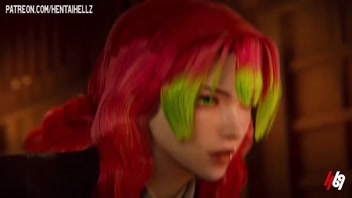 Mitsuri Kanroji fresh hentai 3d animation demon slayer anime