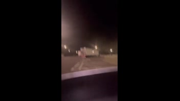 Whore at the truck stop.