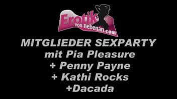 German amateur cum party with creampie and swallow