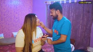 Naughty stepson trying to convince her stepmom to suck her milky boobs