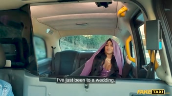 Fake Taxi Bengali nurse takes a big cock in her her tight Asian pussy with her big tits out