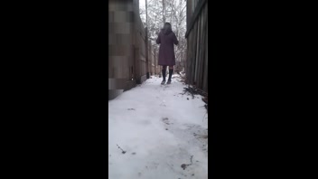While waiting for the bus, I had to pee, so I went behind the bus stop. Because my cock was hard, I had to ejaculate.