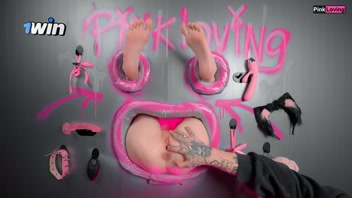 Gloryhole She SQUIRTING and cums from fucking in the ANAL and PUSSY - pinkloving
