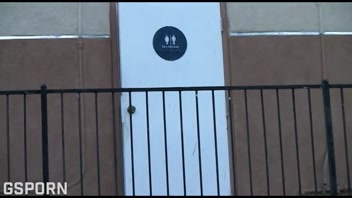 Big cock for best blowjob in the glory hole for a sexy big tits brunette milf