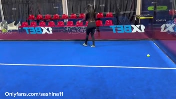 I was playing padel and he fucked me