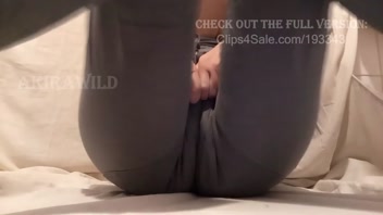 Cute Girl Peeing Her Winter Pants - Desperate Wetting