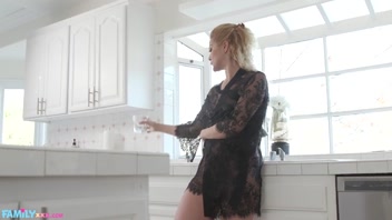 FAMILY XXX - Nympho MILF Stepmom Wants More of His Cock in The Morning (Cherry Kiss)