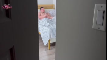 Step Sis Caught Me Jerking Off and Fucked Me Hard + Huge Cumshot in Her Mouth