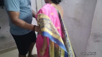 Indian Desi Bhabhi Sex In Hot Pink Silk Saree. Indian Desi Pornhub New Video.