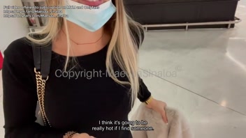 STRANGER CHALLENGE - I ask a stranger to fuck me in the toilets of the Paris airport